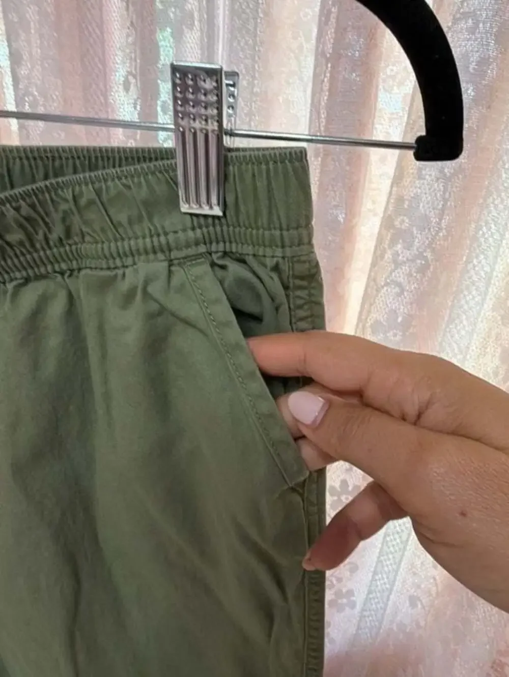 The Children's Place Green Twill Jogger Pants Size 14